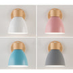 Macaron Wood & Iron Wall Sconce