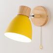 Macaron Wood & Iron Wall Sconce
