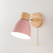 Macaron Wood & Iron Wall Sconce