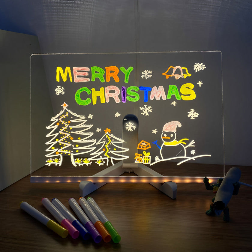 LED Acrylic Message Board Lamp