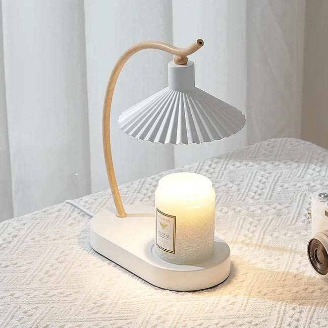 Lise Pleated Shade Candle Warmer Lamp