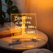 LED Acrylic Message Board Lamp