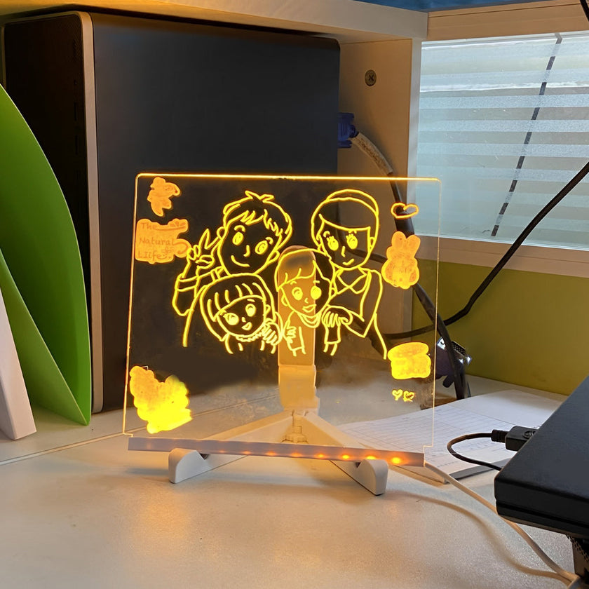 LED Acrylic Message Board Lamp