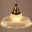 LumiVibe Ribbed Glass Pendant Light