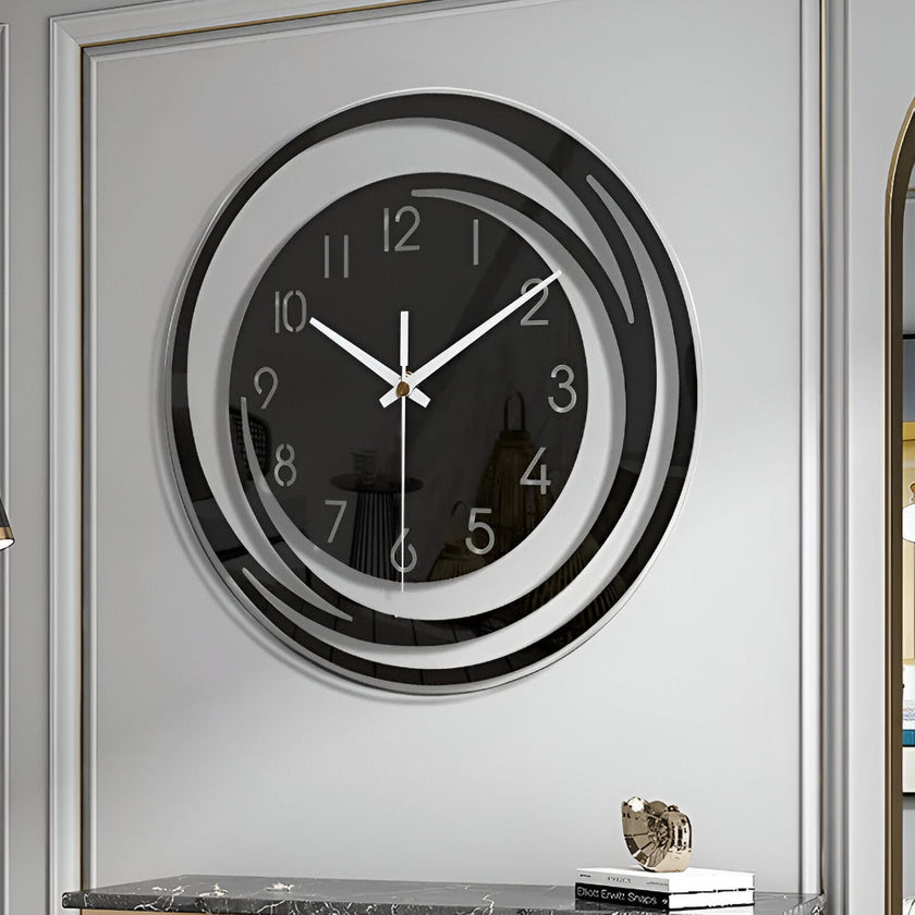 Sorana Black Acrylic Wall Clock