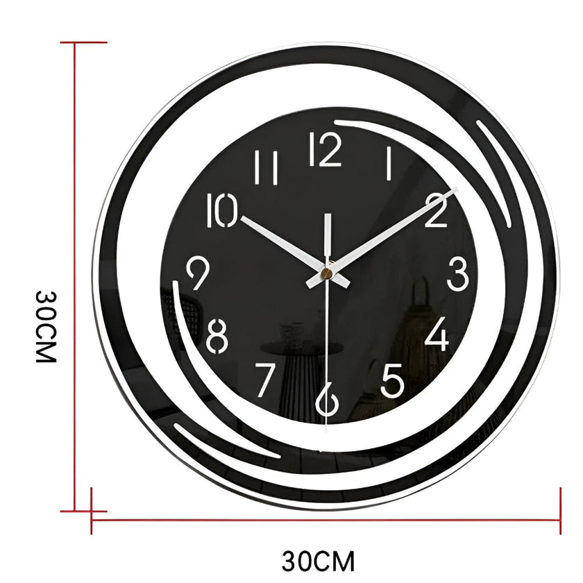 Sorana Black Acrylic Wall Clock
