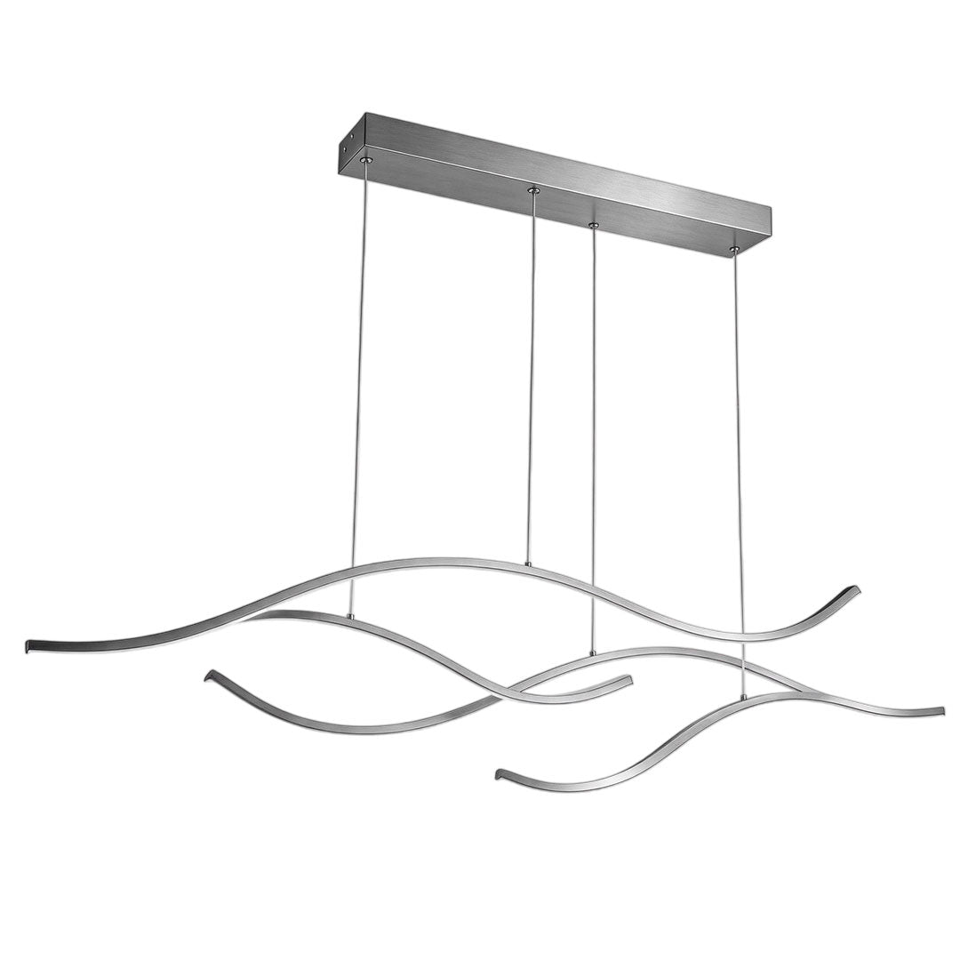 Wavy LED Linear Pendant Light