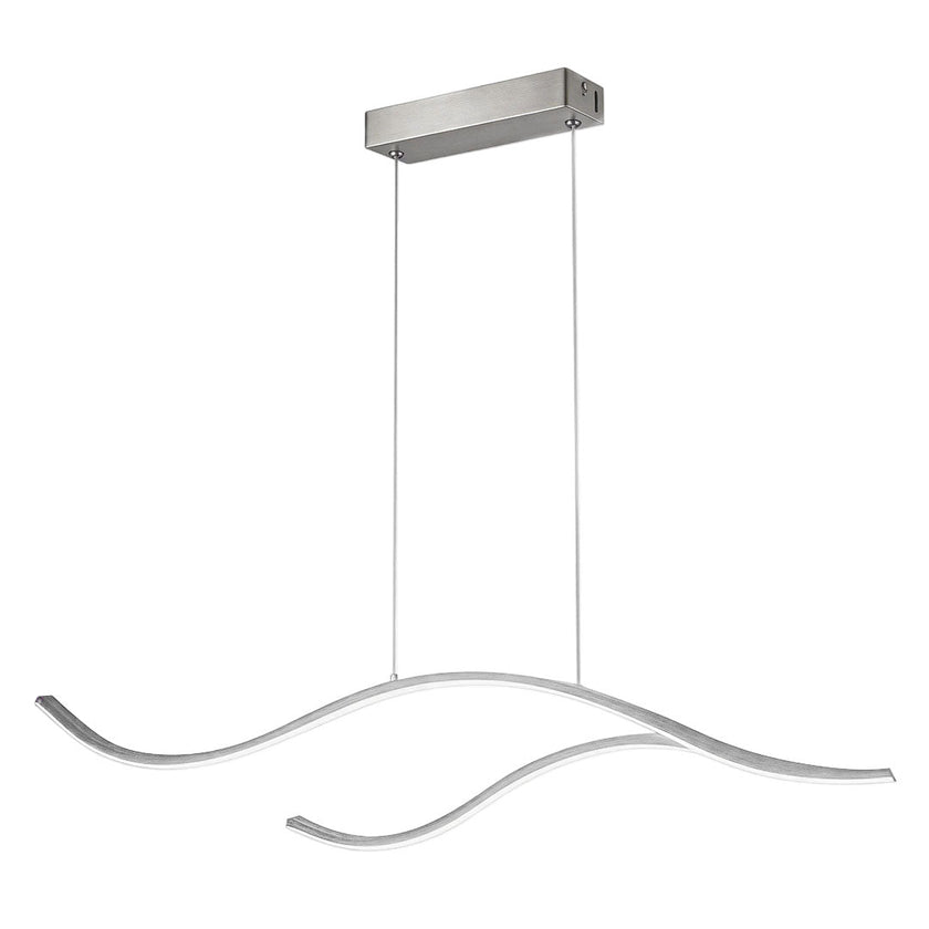 Wavy LED Linear Pendant Light