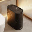 Nordic Marble Push-Top Trash Can