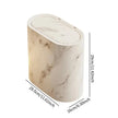 Nordic Marble Push-Top Trash Can