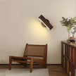 Japanese Rotating Wood Wall Lamp