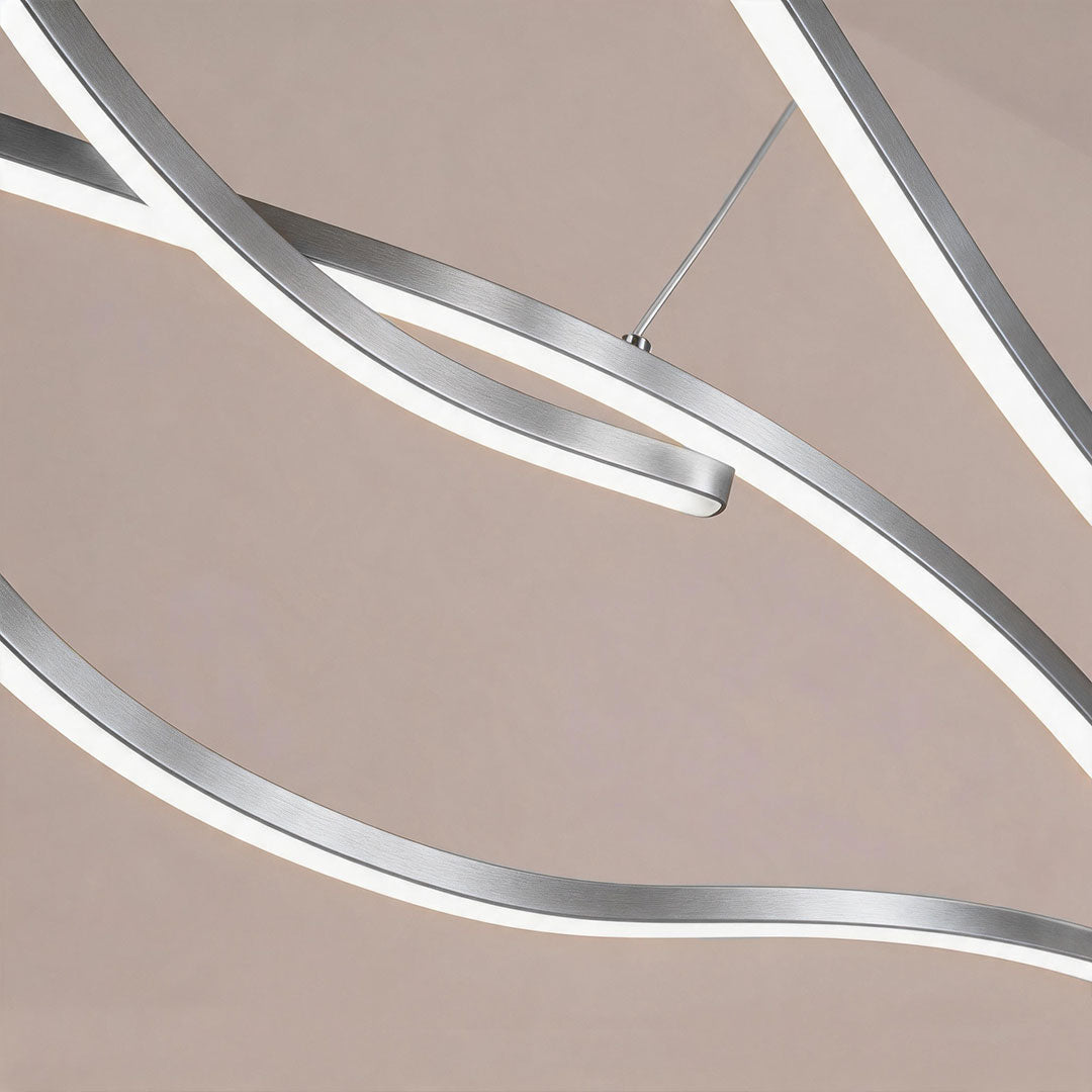Wavy LED Linear Pendant Light