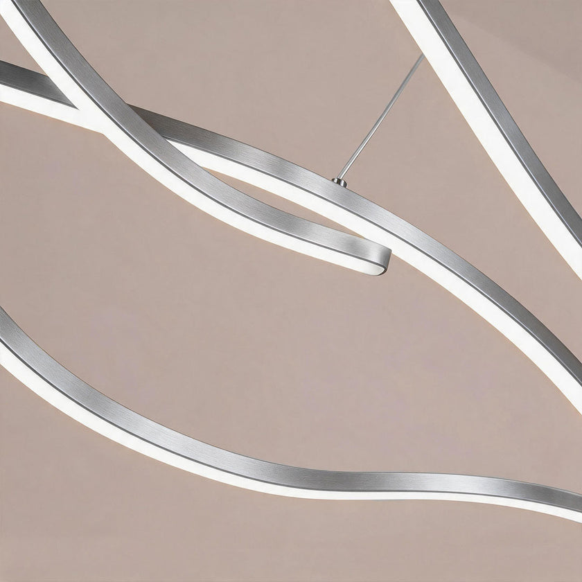 Wavy LED Linear Pendant Light