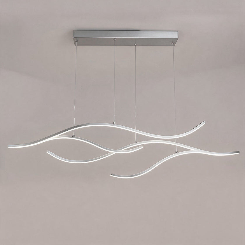 Wavy LED Linear Pendant Light