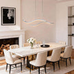 Wavy LED Linear Pendant Light
