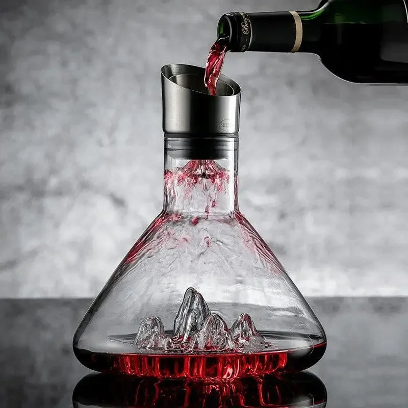 Crystal Wine Decanter with Aerator