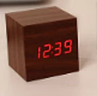 Modern Digital Wood Cube Clock