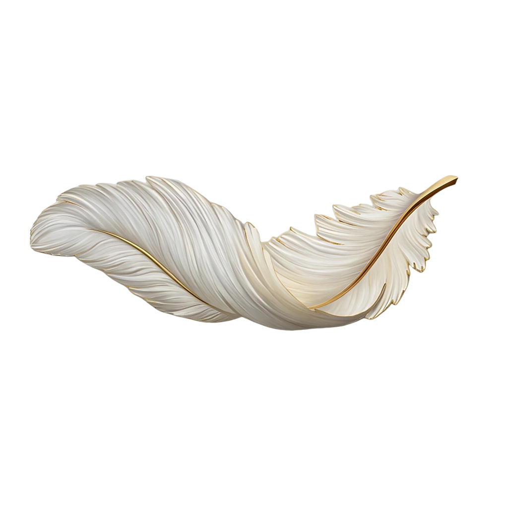 Feather LED Wall Art Lamp