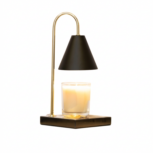 Solene marble candle warmer on white