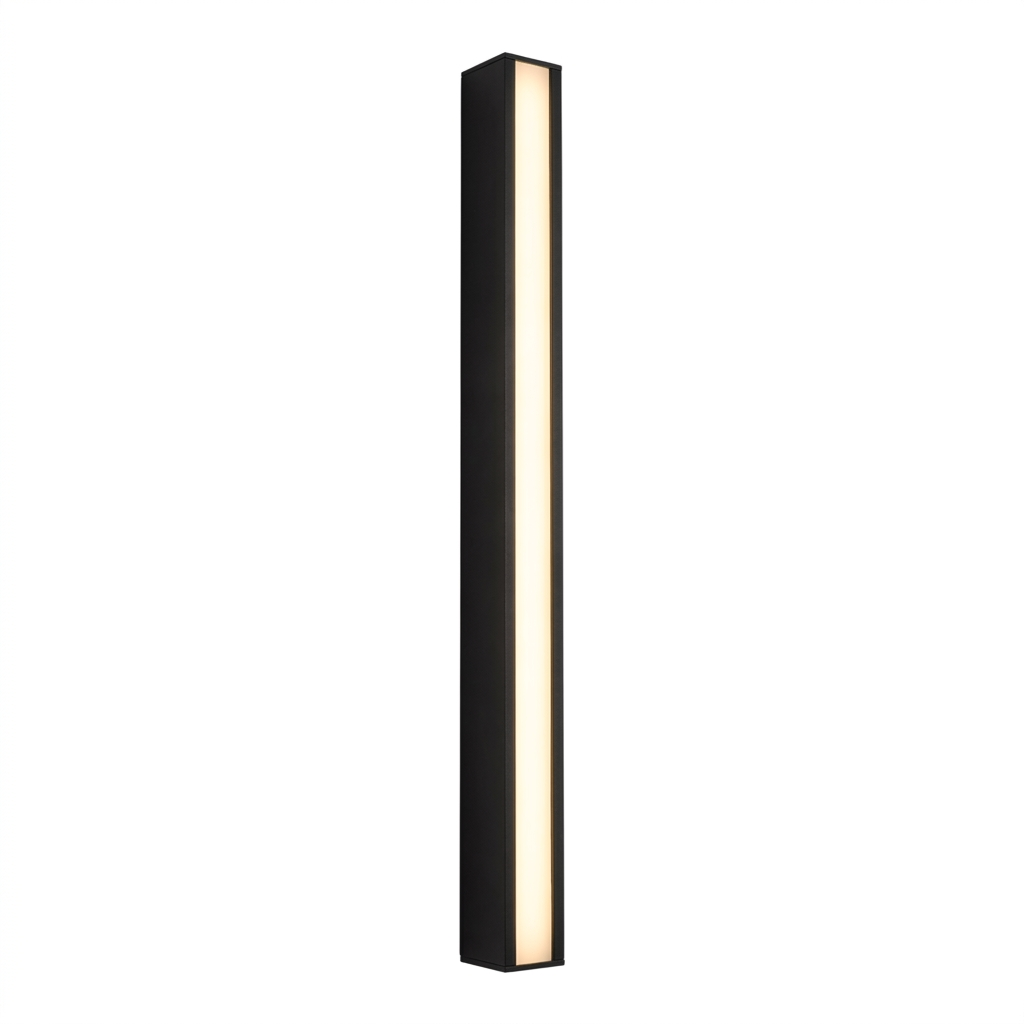 Haylen slim LED wall light on white