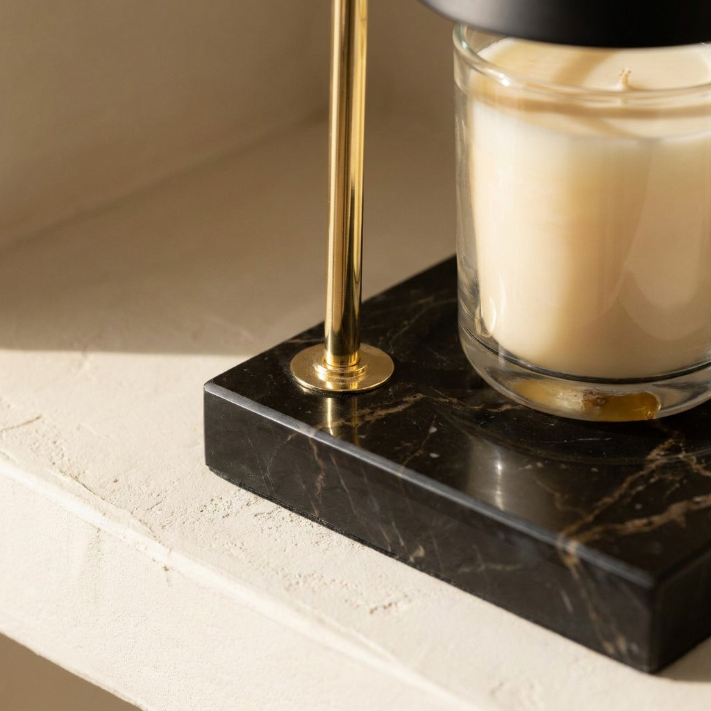 Solene candle warmer marble detail