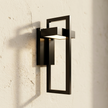 Terri sconce polished black finish detail