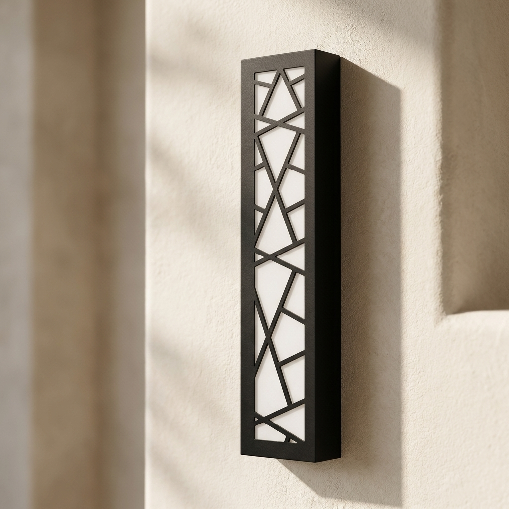 Harper wall light anodized finish detail