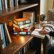 Stained Glass Book Lamp