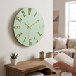 Noble modern wall clock - mint green