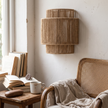 RattanGlow rattan wall lamp weave detail