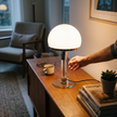 Wilhelm Bauhaus Glass Table Lamp