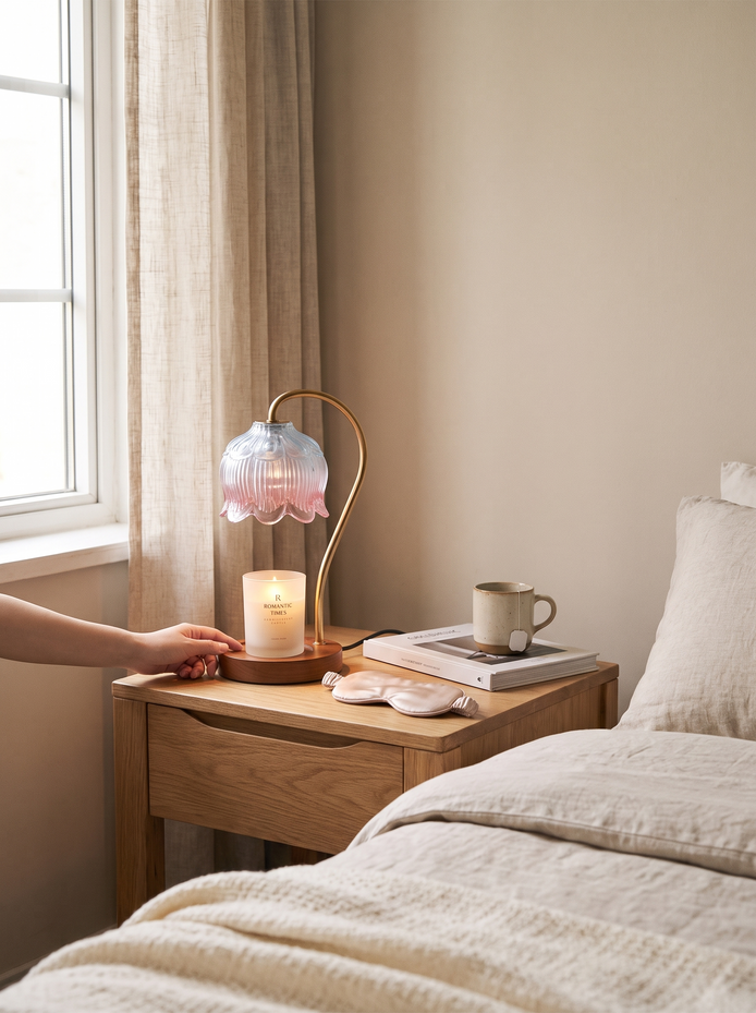 Retro Glass Candle Warmer Lamp, All the Fragrance, None of the Flame