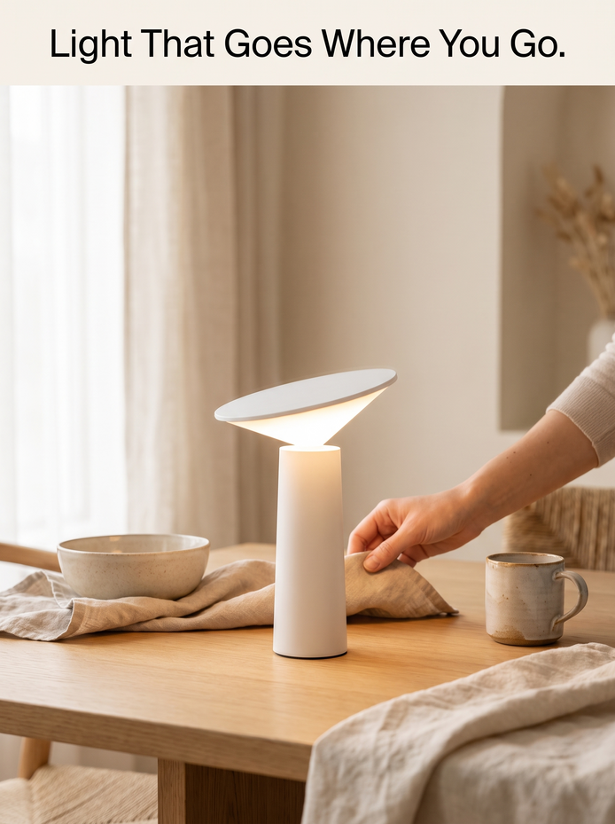 Aurora Libra Cordless Table Lamp, Light That Goes Where You Go