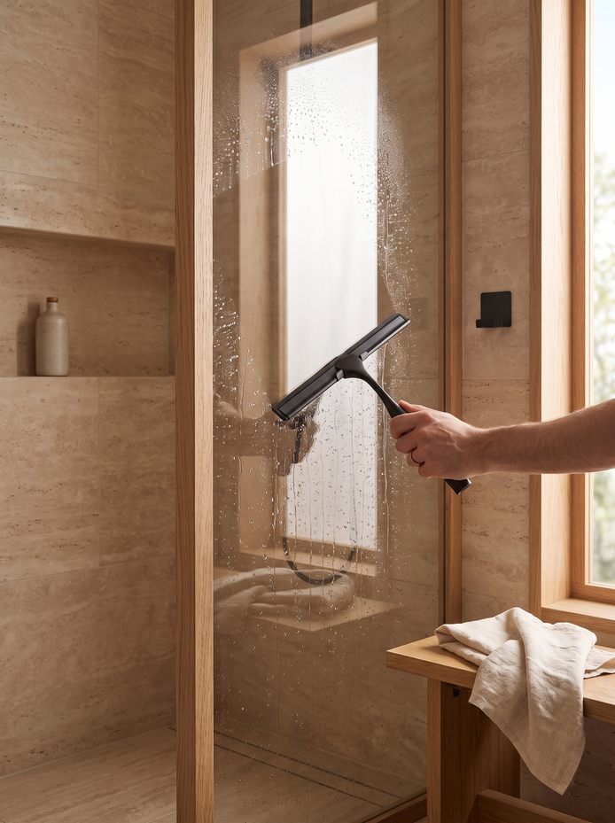 Luxury Shower Squeegee, Stylish Enough to Leave Out