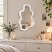 Nimbus Cloud-Shaped Wall Mirror - White A