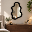 Nimbus Cloud-Shaped Wall Mirror - Black A