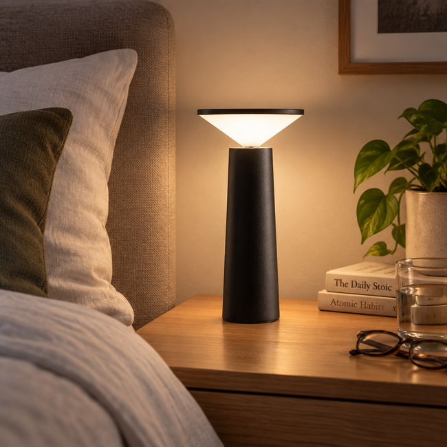Lyra Cordless LED Table Lamp - Black
