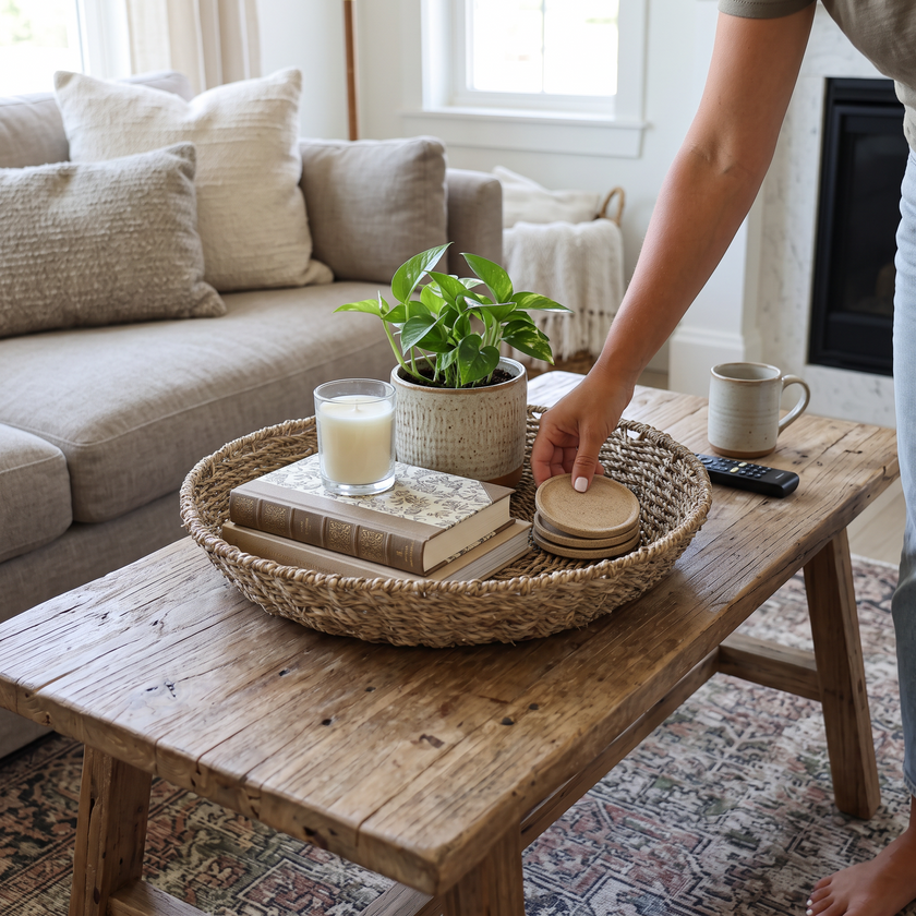 Large Natural Seagrass Tray