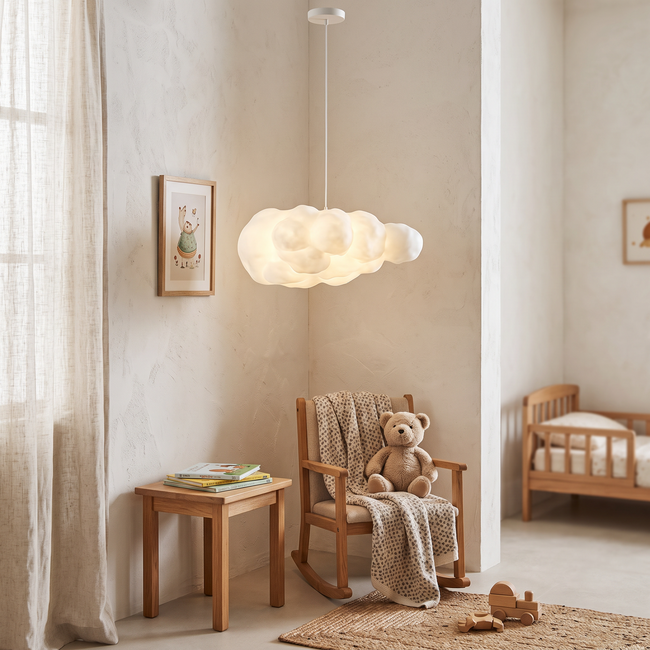 Cloud Pendant Light shown in a home interior