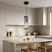 Mini Crystal Pendant Light shown in a home interior