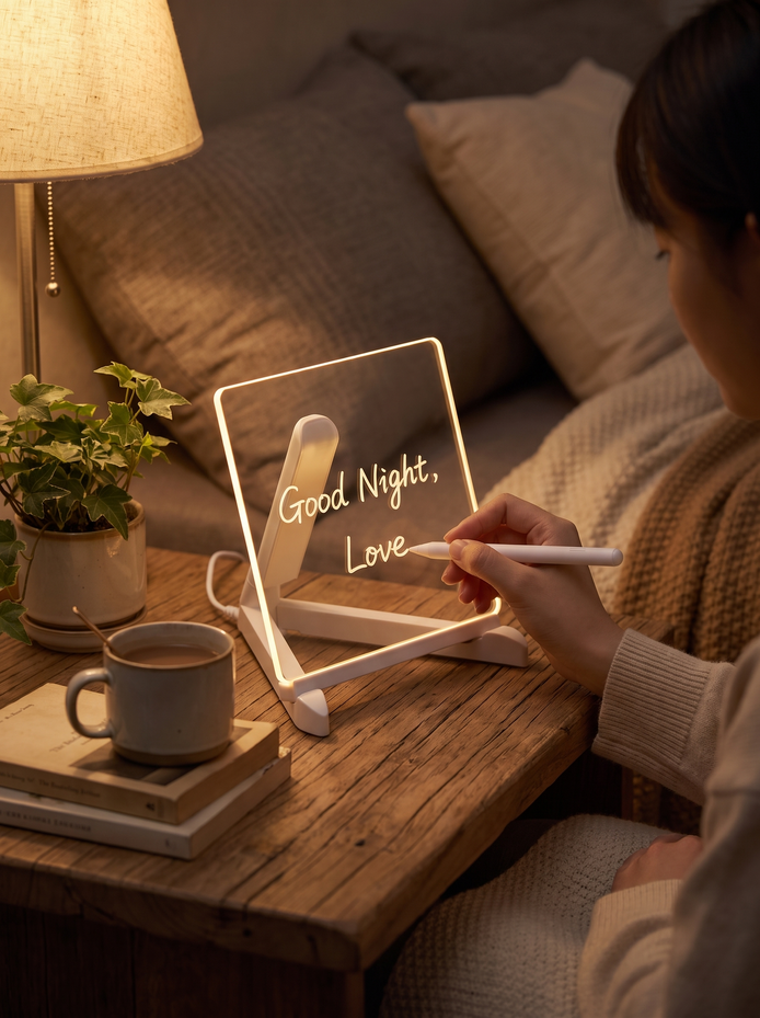 LED Acrylic Message Board Lamp Say It in Light