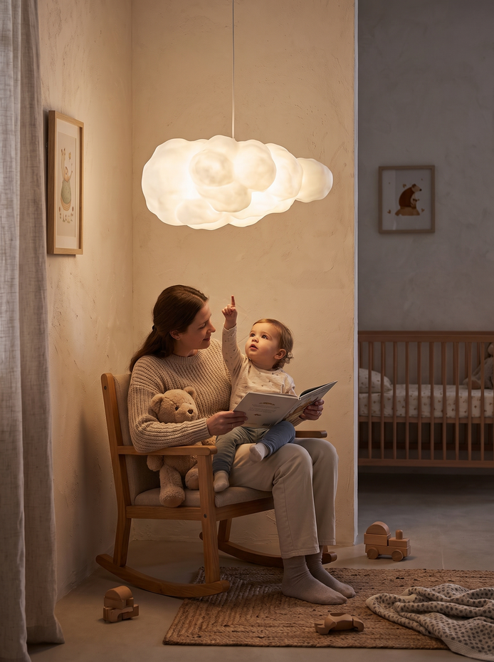 Cloud Pendant Light Soft Light, No Glare