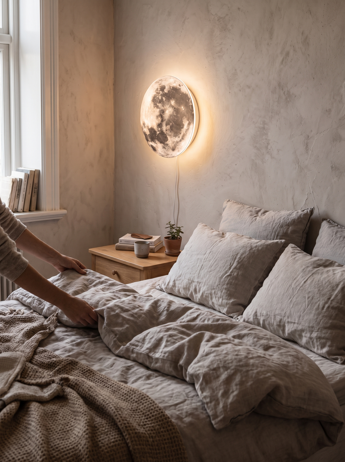 Full Moon LED Wall Lamp Scale It to Your Space