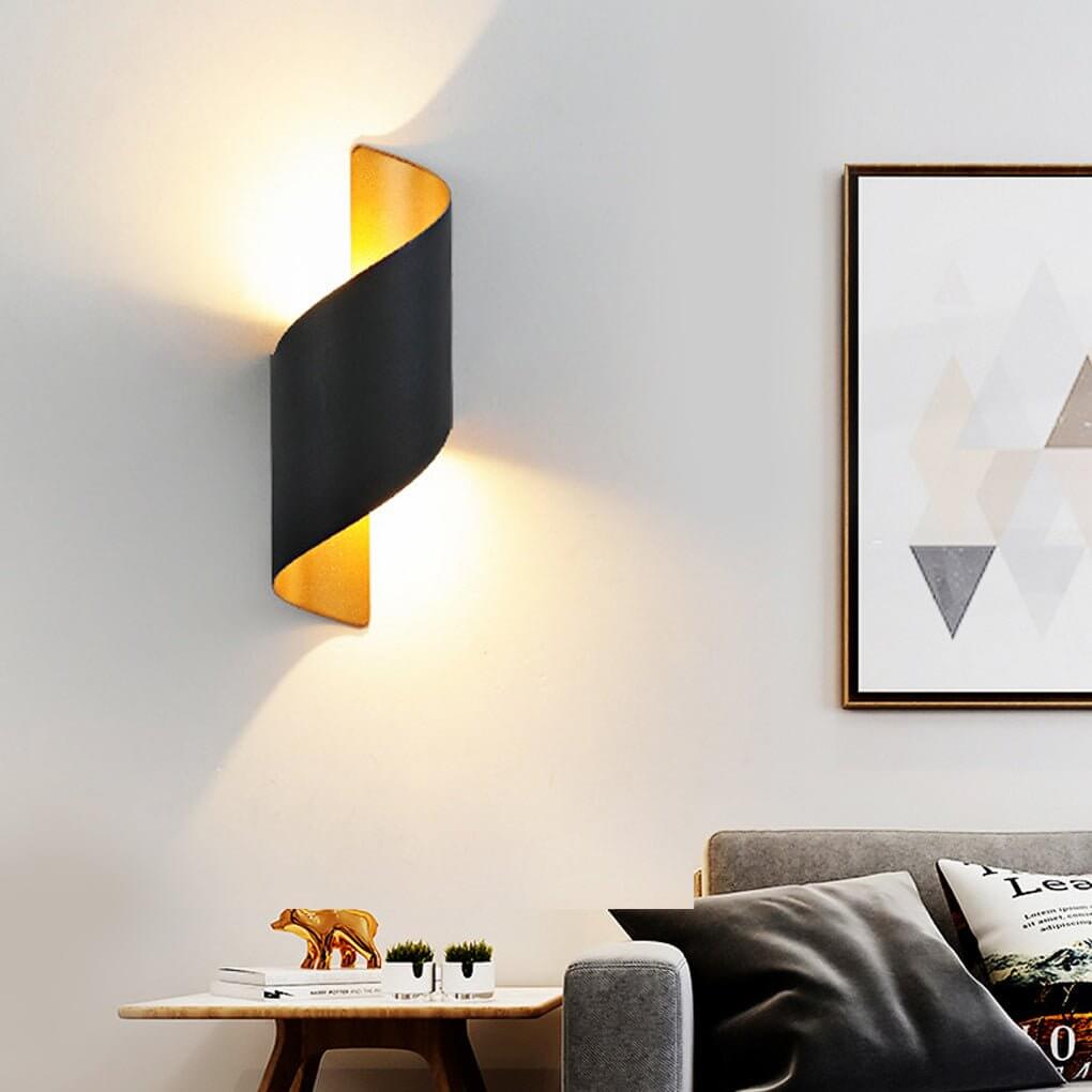 Spiral Outdoor LED Wall Light