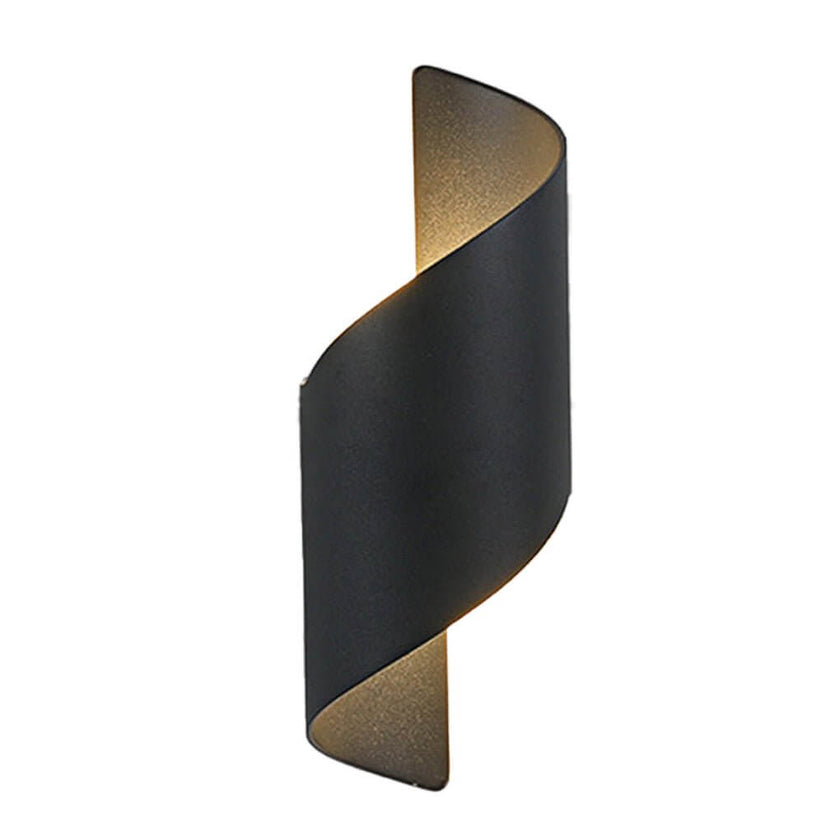 Spiral Outdoor LED Wall Light