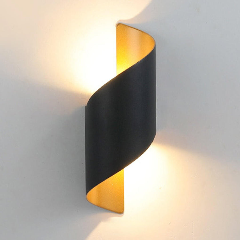 Spiral Outdoor LED Wall Light
