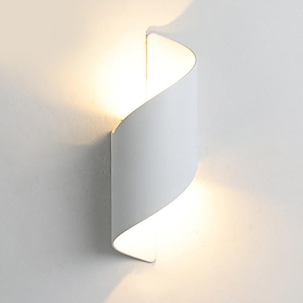 Spiral Outdoor LED Wall Light