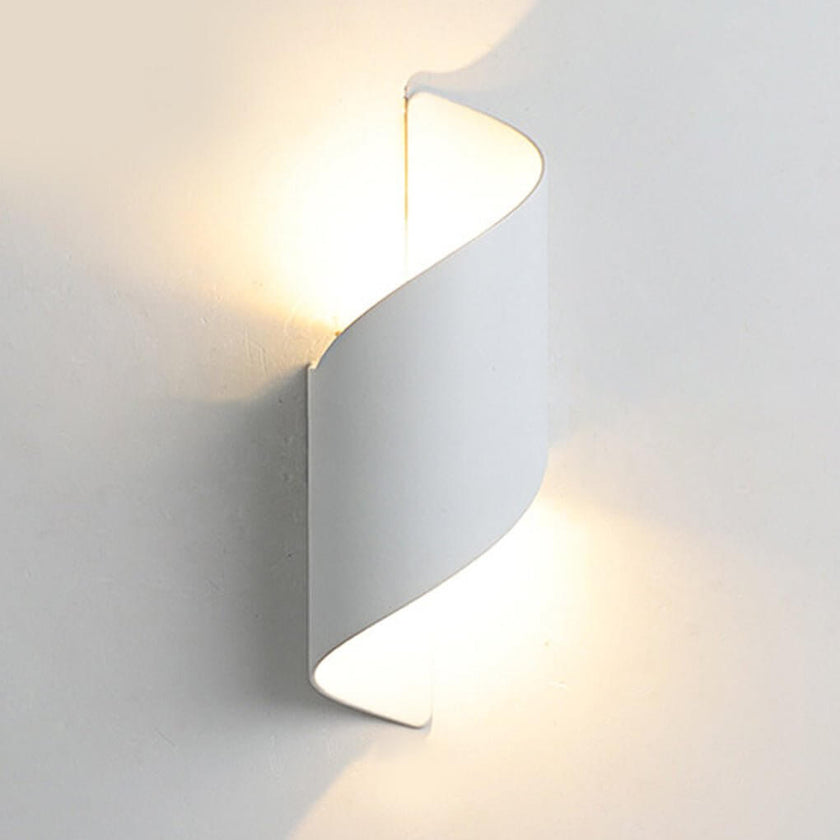 Spiral Outdoor LED Wall Light