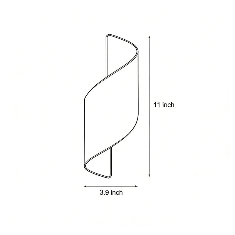 Spiral Outdoor LED Wall Light