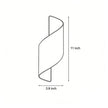 Spiral Outdoor LED Wall Light